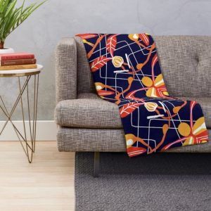 sunset orchid throw blanket